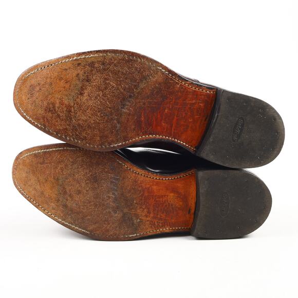 Allen Edmonds Park Avenue Mens US 10 Burgundy Leather Cap Toe Oxford Dress Shoe - Picture 12 of 16